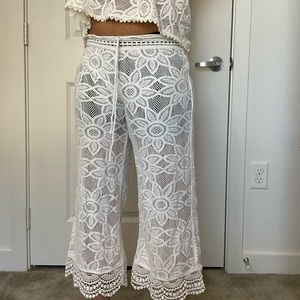 White Lace Beach Coverup NWOT